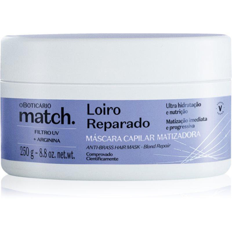 oBoticário Match. Blonde Repair regenerační maska pro blond vlasy 250 g
