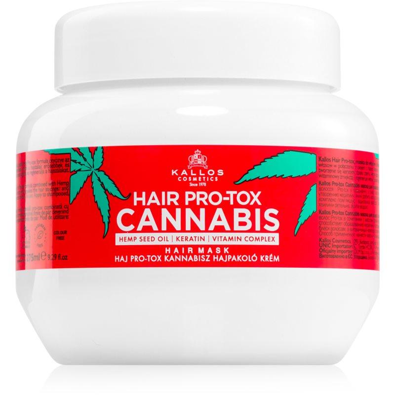 Kallos Hair Pro-Tox Cannabis regenerační maska na vlasy s konopným olejem 275 ml