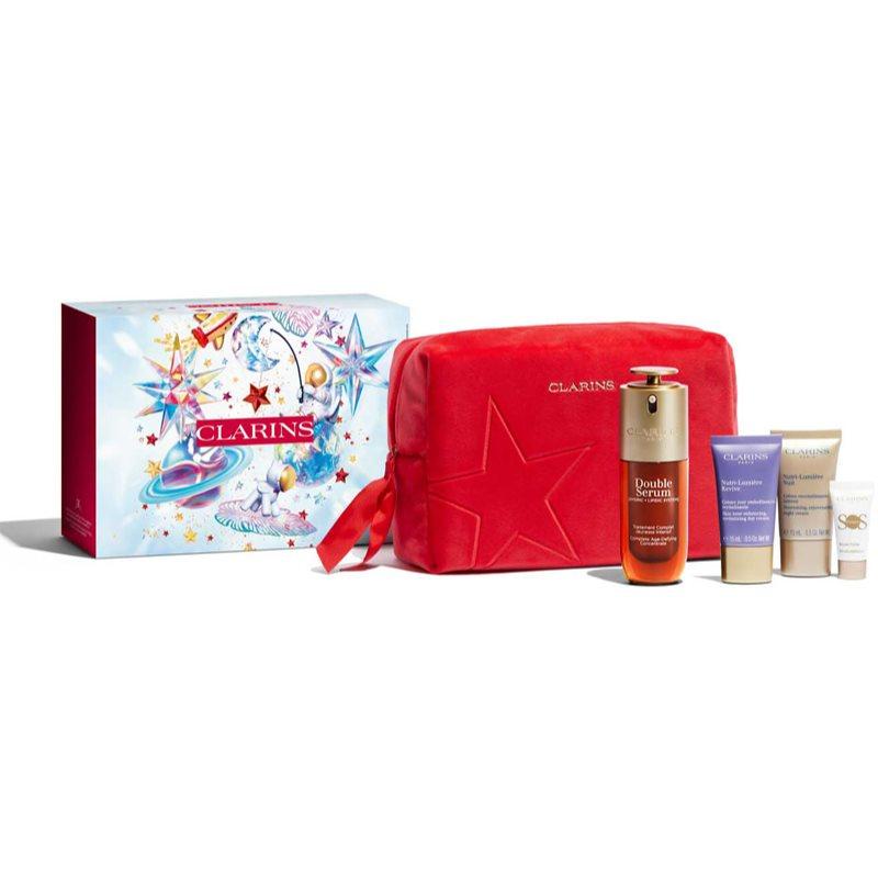 Clarins Double Serum & Nutri-Lumière Collection dárková sada pro zralou pleť Luminosity