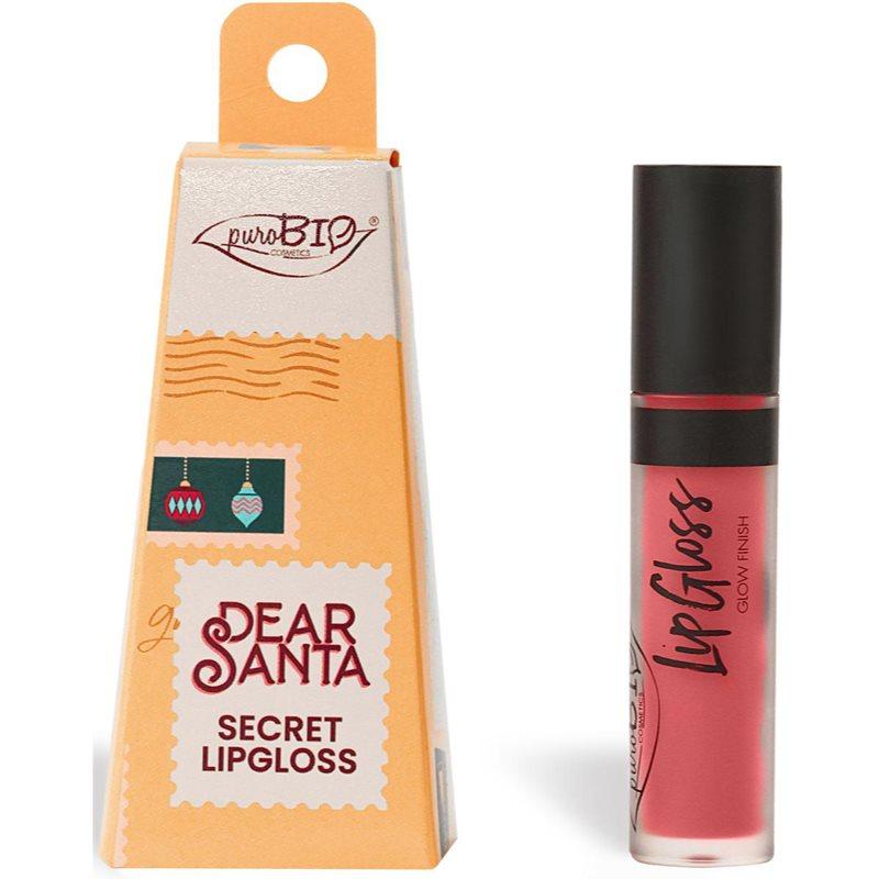 puroBIO Cosmetics Dear Santa SECRET dlouhotrvající lesk na rty v dárkovém balení odstín 044 4.4 ml