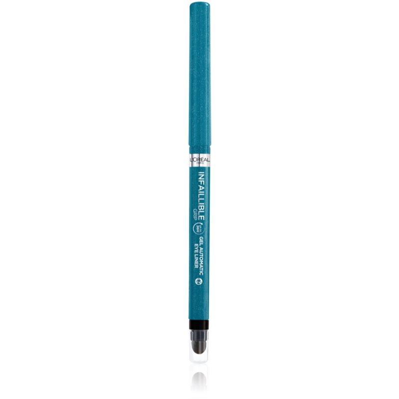 L’Oréal Paris Infaillible Grip 36h Gel Automatic Liner gelová tužka na oči s aplikátorem odstín 07 Turquoise Faux Fur 0,4 g