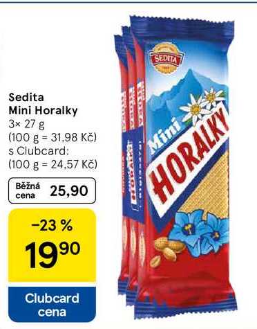 Sedita Mini Horalky, 3x 27 g 