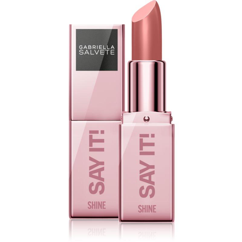 Gabriella Salvete Say It! And Shine! hydratační lesklá rtěnka odstín 02 3,5 g