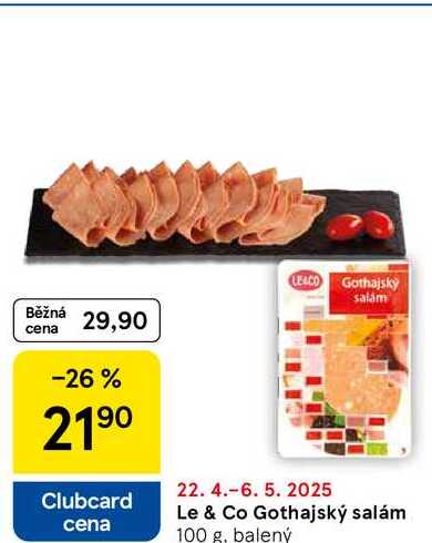 Le & Co Gothajský salám, 100 g 