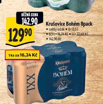   Krušovice Bohém 8pack 
