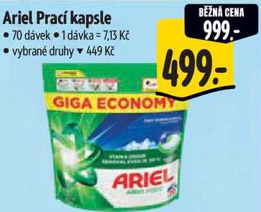 Ariel Prací kapsle, 70 dávek