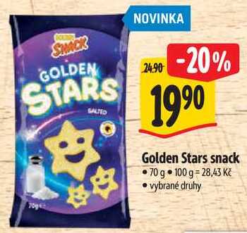 Golden Stars snack, 70 g