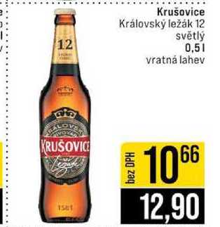Krušovice Královský ležák 12 světlý 0,5l