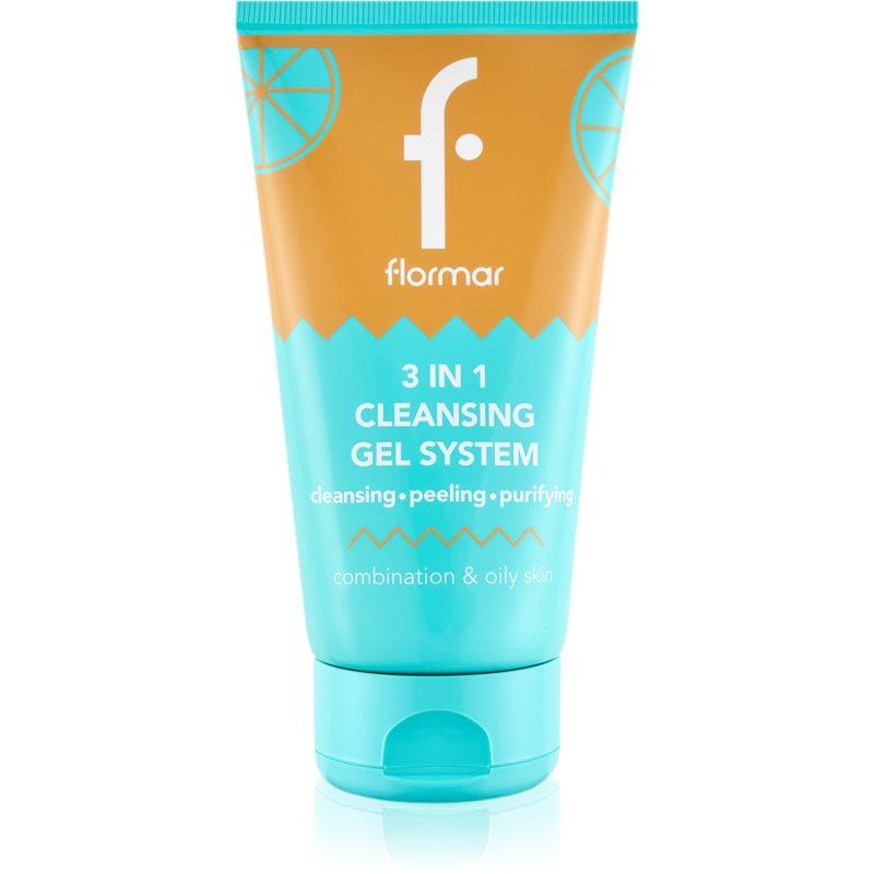 flormar Combination & Oily Skin 3in1 Cleansing Gel čisticí gel 3 v 1 pro mastnou a smíšenou pleť 150 ml