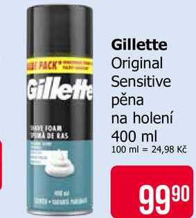 Gillette pěna na holení 400ml, vybrané druhy