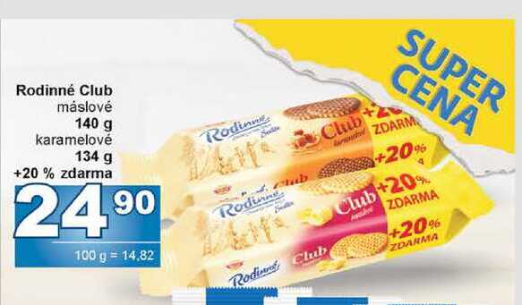 Rodinné Club máslové 140 g 
