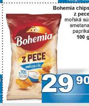 Bohemia chips z pece mořská sůl smetana paprika 100 g 