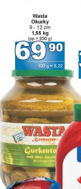 Wasta Okurky 9-12 cm 1,55 kg