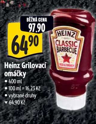  Heinz Grilovací omáčky  400 ml  