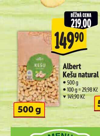  Albert Kešu natural  500 g 