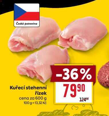 Kuřecí stehenní řízek cena za 600 g