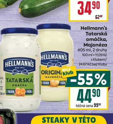 Hellmann's Tatarská omáčka, Majonéza 405 ml