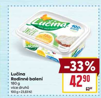 Lučina Rodinné balení 180 g