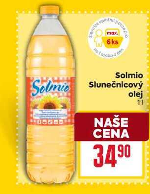 Solmio Slunečnicový olej 1l