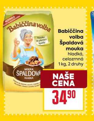 Špaldová mouka hladká, celozrnná 1 kg