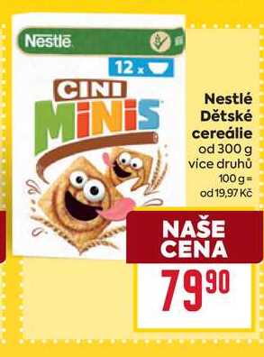 Nestlé Dětské cereálie od 300 g