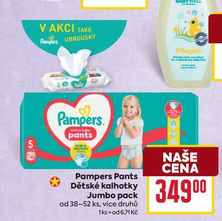 Dětské kalhotky Jumbo pack od 38-52 ks