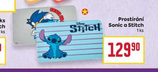 Prostírání Sonic a Stitch 1ks 