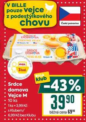 Srdce domova Vejce M 10 ks 