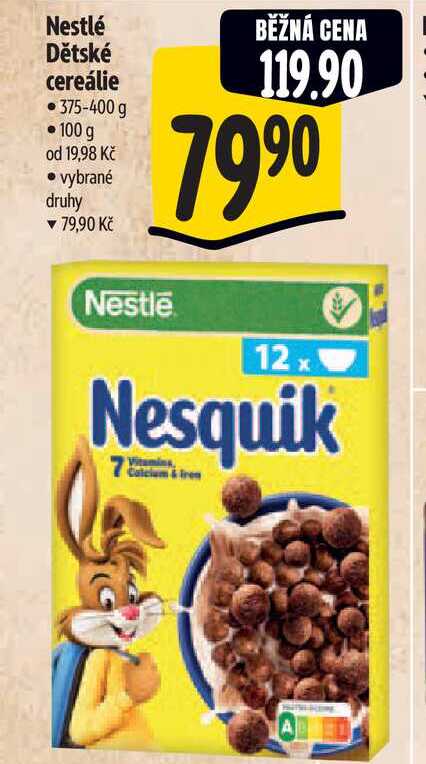 Nestlé Dětské cereálie 375-400 g