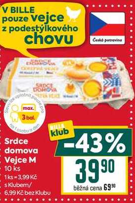 Srdce domova Vejce M -10 ks 