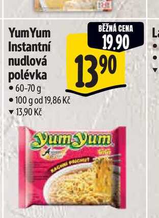 Yum Yum Instantní nudlová polévka 60-70 g 