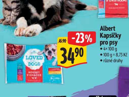  Albert  Kapsičky pro psy  4x100 g 