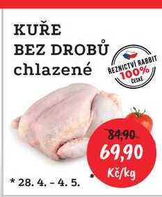 KUŘE BEZ DROBŮ chlazené 1kg 