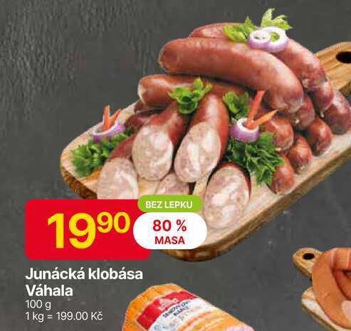 Váhala Junácká klobása 100 g 