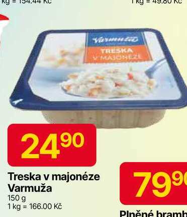 Treska v majonéze Varmuža 150 g