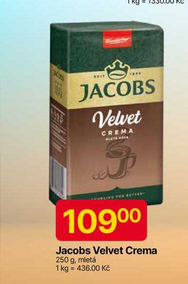 Jacobs Velvet Crema 250 g, mletá 