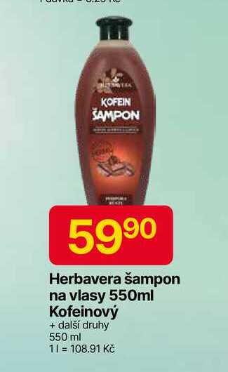Herbavera šampon na vlasy 550ml 