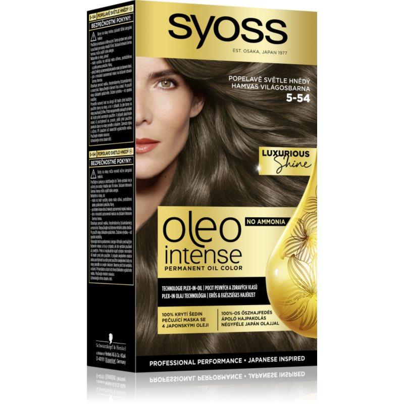 Syoss Oleo Intense permanentní barva na vlasy s olejem odstín 5-54 Světle hnědý 1 ks