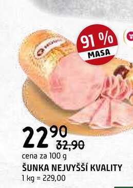 Šunka nejvyšší jakosti 100g
