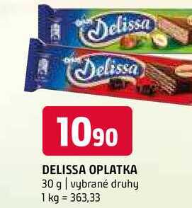 Delissa oplatka 30 g vybrané druhy 