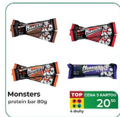 Monsters protein bar 80g 