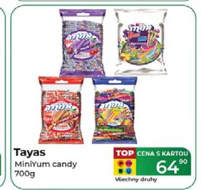 Tayas MiniYum candy 700g TOP CENA S KARTOU Wechny druhy 90 64⁹⁰ 