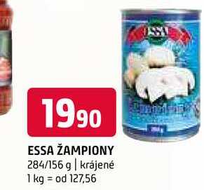 Essa žampiony 284/156 g krájené 