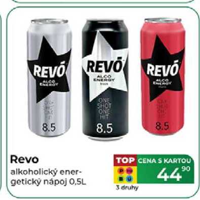 Revo alkoholický energetický nápoj 0,5L 