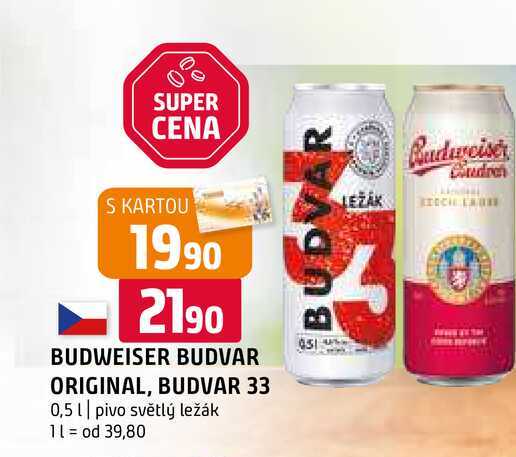 Budweiser Budvar B:Original 33 0,5l