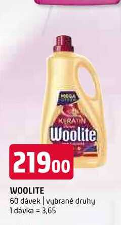 Woolite 60 dávek vybrané druhy 