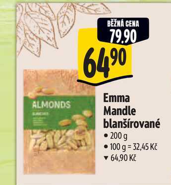 Emma Mandle blanšírované, 200 g