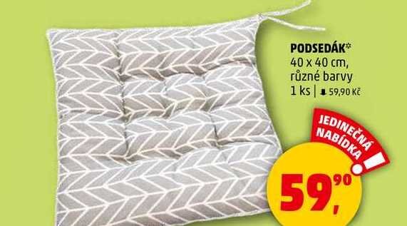 PODSEDÁK 40 x 40 cm, různé barvy, 1 ks 
