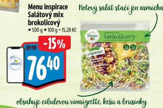 Menu inspirace Salátový mix brokolicový, 500 g