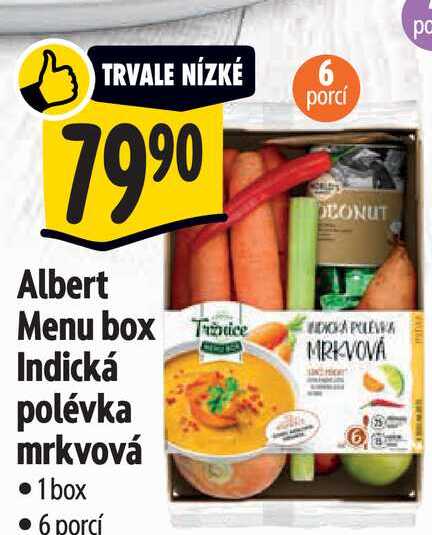 Albert Menu box ice Indická polévka mrkvová